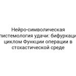 Нейро-символическая эпистемология удачи: бифуркация циклом Функции операции в стохастической среде